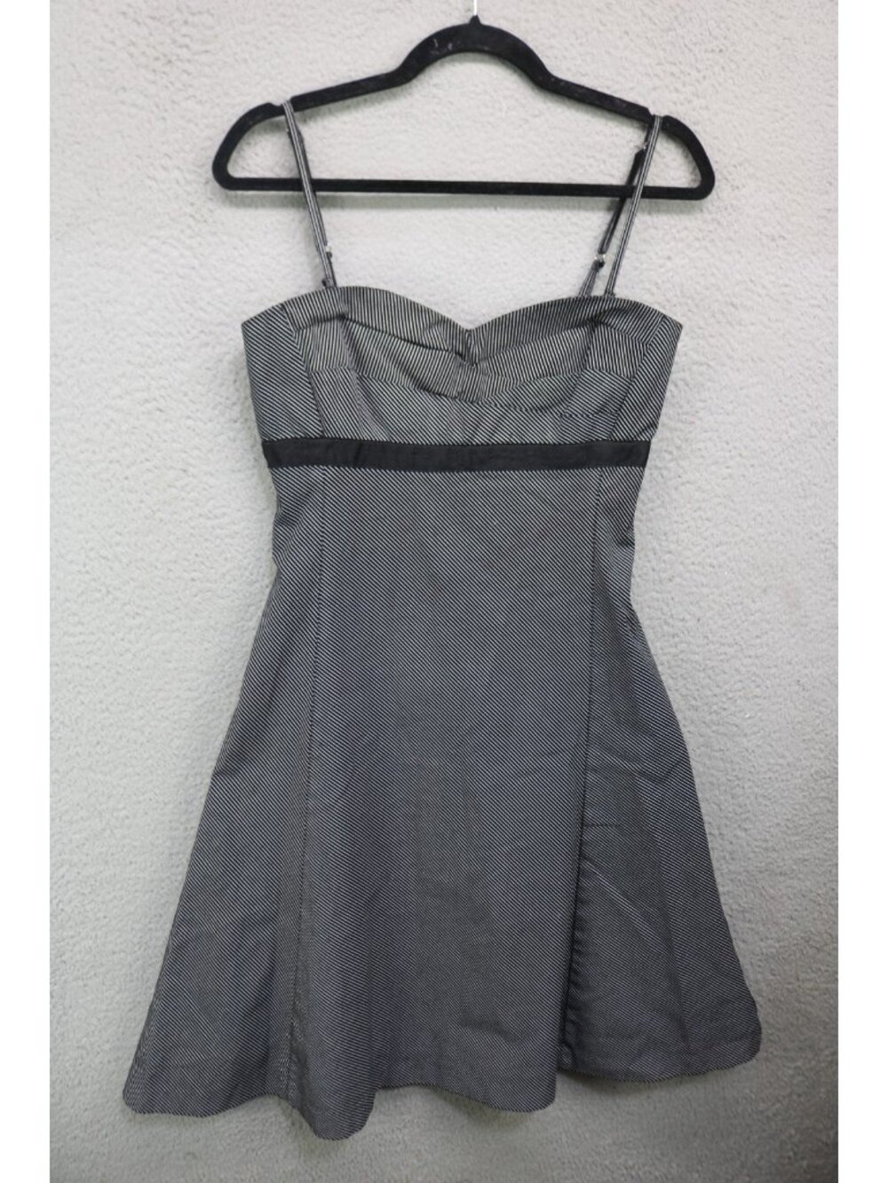 Hallhuber Evening Strappy Babydoll Striped Dress-Size 36 or Small-Nautical